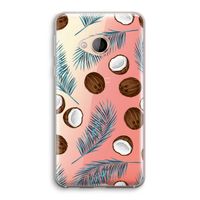 Kokosnoot roze: HTC U Play Transparant Hoesje