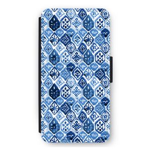 Blauw motief: iPhone 11 Pro Max Flip Hoesje