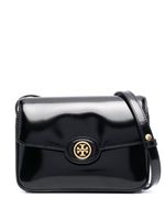 Tory Burch sac à bandoulière à plaque logo - Noir - thumbnail