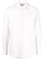 Brunello Cucinelli chemise à rayures - Rose