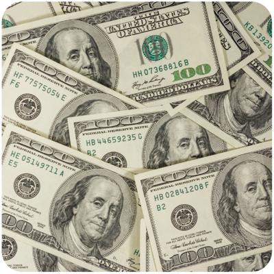 Bankbiljetten print onderzetters - 15x stuks - bierviltjes - karton - geld - dollar biljetten Bankbiljetten print onderzetters - 15x stuks - bierviltjes - karton - geld - dollar biljetten