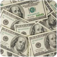 Bankbiljetten print onderzetters - 15x stuks - bierviltjes - karton - geld - dollar biljetten