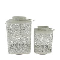 Dijk Natural Collections Lantaarn metaal grijs set a 2