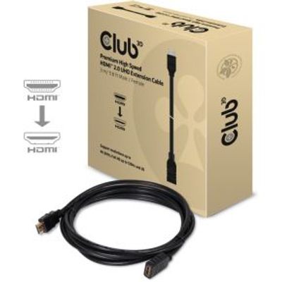 CLUB3D CAC-1321 High Speed HDMI 1.4 HD Extension Cable 3m