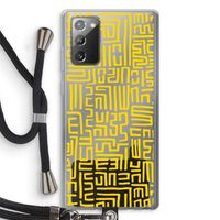 Majorelle Blue Print: Samsung Galaxy Note 20 / Note 20 5G Transparant Hoesje met koord