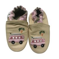 Rose et Chocolat babyslofjes Classic Beach Bus Tan Maat - thumbnail