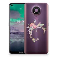 Nokia 3.4 Telefoonhoesje met Naam Boho Text Nokia 3.4 Telefoonhoesje met Naam Boho Text