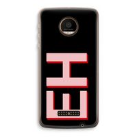 Monogram: Motorola Moto Z Force Transparant Hoesje