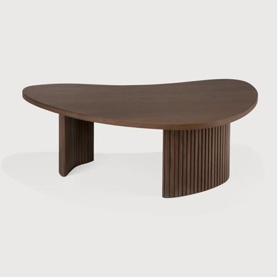 Ethnicraft Organische Salontafel 'Boomerang' Gevernist Teakhout, 90 x 61cm, kleur Bruin