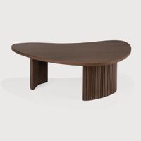 Ethnicraft Organische Salontafel 'Boomerang' Gevernist Teakhout, 90 x 61cm, kleur Bruin
