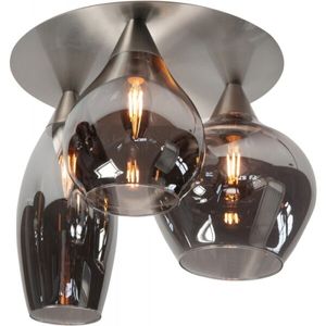 Plafondlamp Cambio nikkel 3 lichts