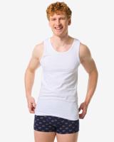 HEMA Herenhemden perfect comfort naadloos - 2 stuks wit (wit)