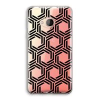 Geometrisch patroon: HTC U Play Transparant Hoesje