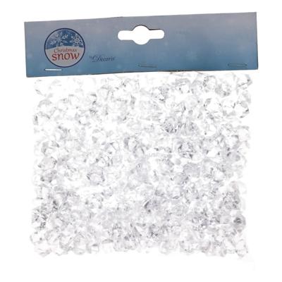 Decoris ijsblokjes - transparant - kunststof - 1 cm - 200 gram - decoratie - winter themafeest