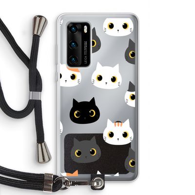 Katten: Huawei P40 Transparant Hoesje met koord