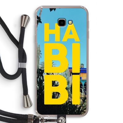 Habibi Majorelle : Samsung Galaxy J4 Plus Transparant Hoesje met koord