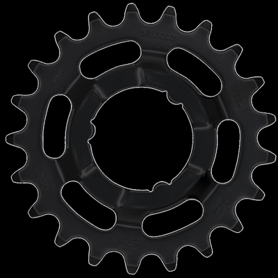 KMC tandwiel 21t zwart - tandwiel 21t zwart