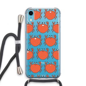 Krab: iPhone XR Transparant Hoesje met koord
