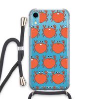 Krab: iPhone XR Transparant Hoesje met koord