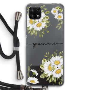 Daisies: Samsung Galaxy A22 5G Transparant Hoesje met koord