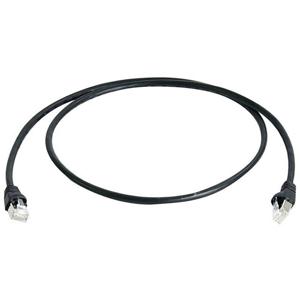 Telegärtner 100008467 RJ45 Netwerkkabel, patchkabel CAT 6A S/FTP 3.00 m Zwart Vlambestendig, Snagless, Pair afscherming, Afgeschermd (dubbel), Halogeenvrij, UL