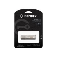 Kingston Technology IronKey Locker+ 50 USB flash drive 32 GB USB Type-A 3.2 Gen 1 (3.1 Gen 1) Zilver - thumbnail