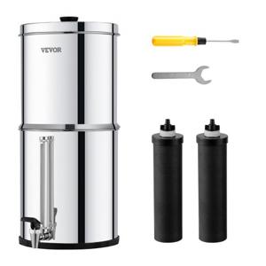 VEVOR zwaartekracht waterfiltersysteem Waterfilter Waterniveau zichtbaar 7+8,5L