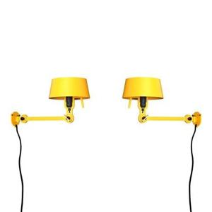 Tonone Bolt Bed Underfit wandlamp met stekker set van 2 Sunny Yellow