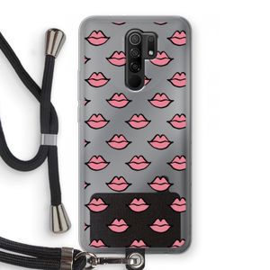 Lipjes: Xiaomi Redmi 9 Transparant Hoesje met koord