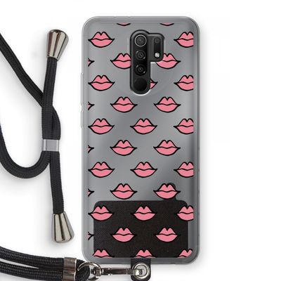Lipjes: Xiaomi Redmi 9 Transparant Hoesje met koord