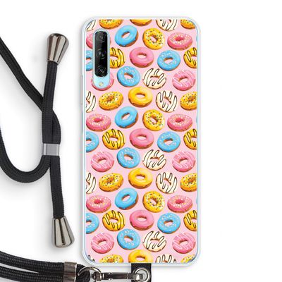 Pink donuts: Huawei P Smart Pro Transparant Hoesje met koord