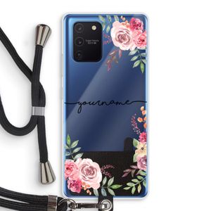 Rozen: Samsung Galaxy Note 10 Lite Transparant Hoesje met koord