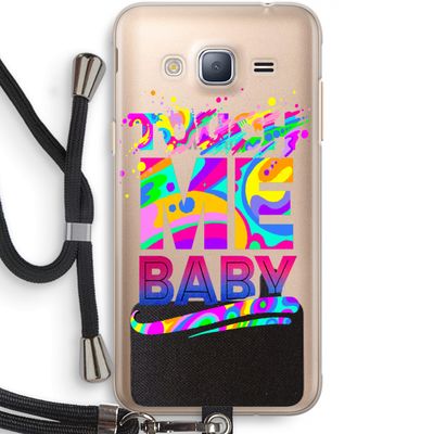 Touch Me: Samsung Galaxy J3 (2016) Transparant Hoesje met koord