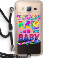 Touch Me: Samsung Galaxy J3 (2016) Transparant Hoesje met koord