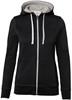 Hakro 255 Women's hooded jacket Bonded - Black/Silver - M