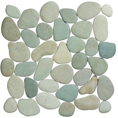 Terre d&apos;Azur Stone Pebbles Green Flores 30x30 cm