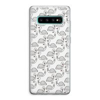 Zwanen: Samsung Galaxy S10 Plus Transparant Hoesje