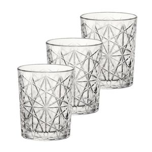 Whisky tumbler glazen - 6x - Lounge serie - transparant - 390 ml