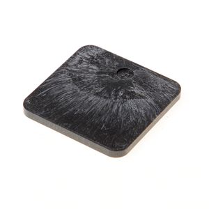 Hogedrukplaat zwart 70x70x5