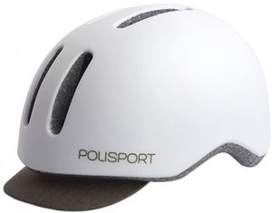 Polisport PolispGoudt helm Commuter mat wit/grijs L 58-61cm