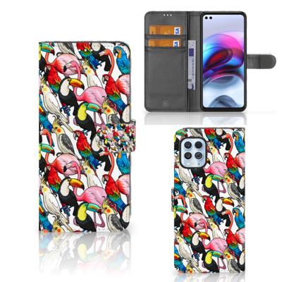 Motorola Moto G100 | Telefoonhoesje | Met pasjeshouder | Birds