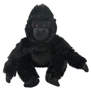 Wild Planet Pluche gorilla - apen knuffel - 33 cm - bosdieren knuffel