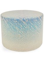 Missoni Home pouf cylindrique Brouges à motif zig-zag - Bleu - thumbnail