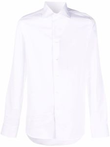 Canali chemise Camisa à manches longues - Blanc