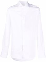 Canali chemise Camisa à manches longues - Blanc