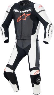 ALPINESTARS GP Force Lurv 2PC Suit, 2-delig motorpak, Zwart-Wit-Rood Fluo