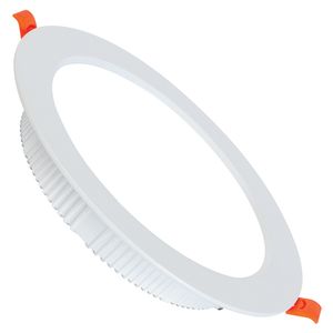 LED Downlight - Alexy - Inbouw Rond 12W - Helder/Koud Wit 6400K - Mat Wit Aluminium - Ø120mm