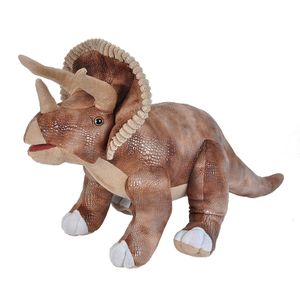 Pluche bruine Triceratops dinosaurus knuffel mega 63 cm