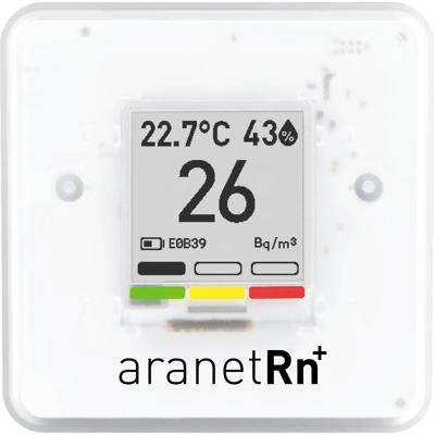 aranet Radon Plus Radonmeter 0, 0, 0 - 4000, 50, 85 Bq/m³, °C, %