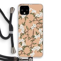 Blossoming spring: Pixel 4 Transparant Hoesje met koord